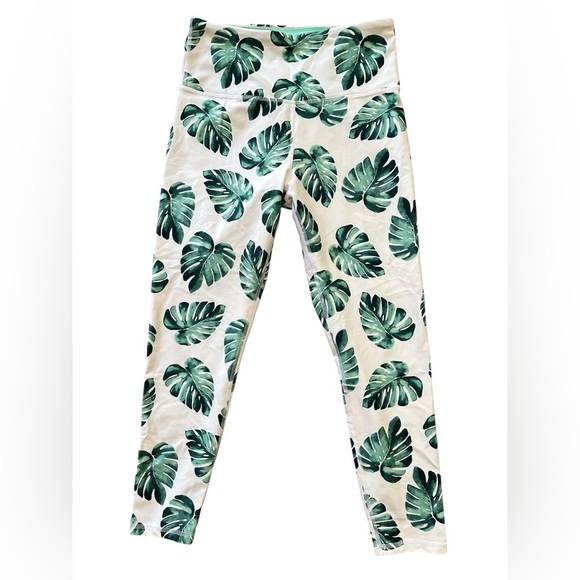 🌴 Wildfox Palm Contender compression Ankle Tights LARGE NWOT - Picture 3 of 8